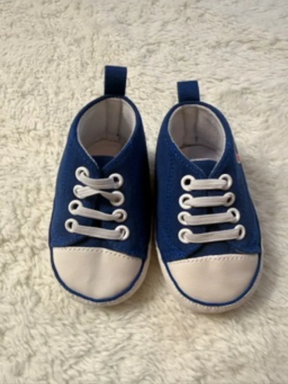 Chicago Cubs Infant Crib Shoes Blue Soft Sole Baby Sneakers Size 0-6 Months